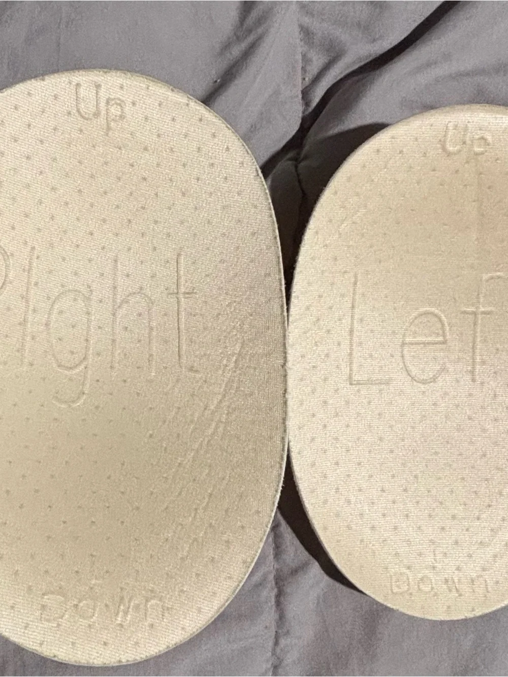 Unbranded Cream Oval Comfort Cushion Inserts - Pair